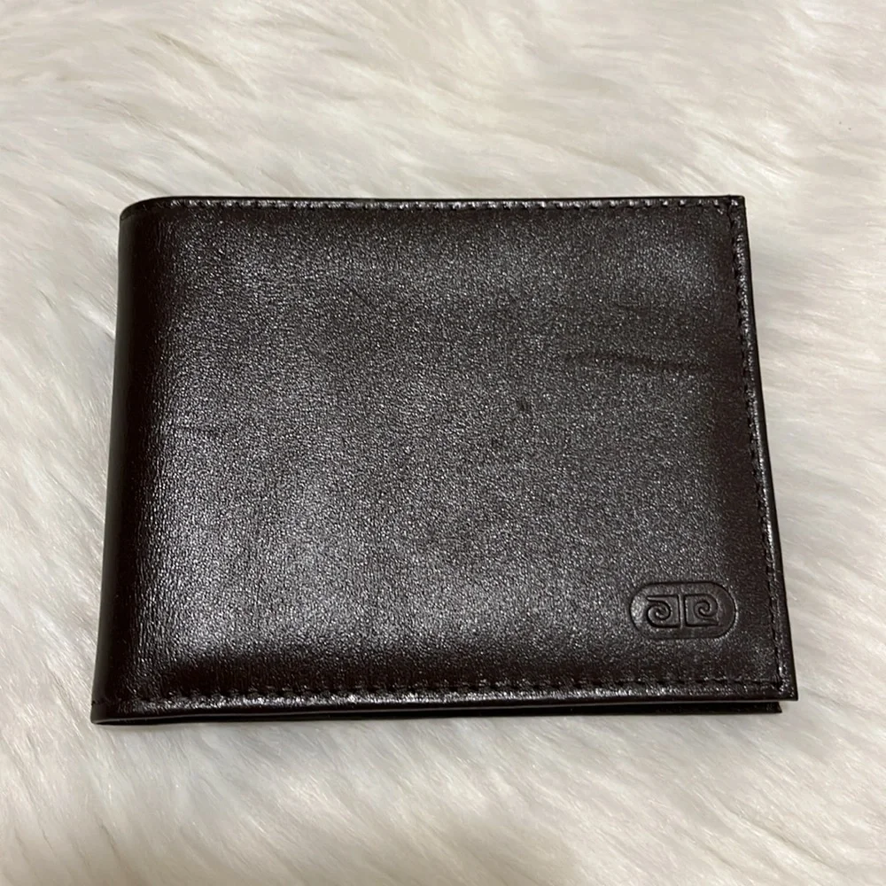 Pierre Cardin brown men's wallet and original box NWT